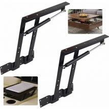 Tigrezy - Lifting Accessory,2Pcs Folding Lift 50kg/100lb Lift Up Coffee Table Lifting Frame Lift Up Spring Mechanism