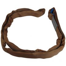 Securefix Direct - Lifting Round Sling 6 Ton 4M ewl (8M Circ Polyester Endless Strop 6000KG Brown)