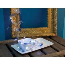 Mini tablelight led - 1.5 m - azul océano - 24 LEDs - color blanco - pilas no incluidas