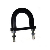 Graphskill - Light Duty Anti-Vibration Rubber Lined U-bolt 27 mm id (suit 20 mm nb pipe) - Galvanised