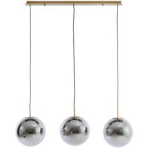 Light & Living - hängeleuchte - Medina - schwarz - glas - große
