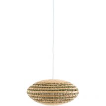 Lámpara colgante - Tawela - verde - rotan - E27 - Light&living