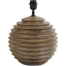 Light&living - lámpara de mesa - Renzo - marrón - madera -