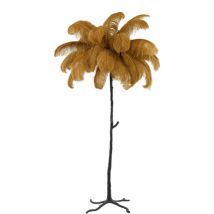 Light&living - lámpara de pie - Feather - marrón - plástico -