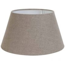 Pantalla de lámpara - Dark Linen - gris - textil - Light&living