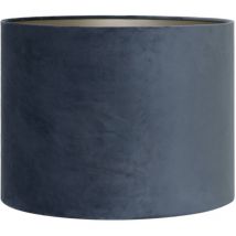 Pantalla de lámpara - Velours - azul - textil - - Light&living