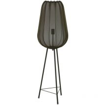 Stehlampe - Plumeria - grün - textil - - Light&living