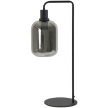 Tischlampe - Lekar - schwarz - glas metall - - Light&living