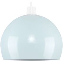 Arco Blue Dome Ceiling Pendant Shade and E27 gls led 10W Warm White 3000K Bulb