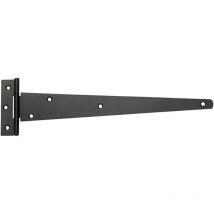 250mm Light Tee Hinges Black (pr) - Perry