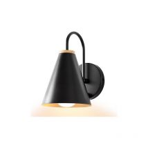 Lightess - Luminosité Réglable Luminaire Lamp Murale en Métal,Noir