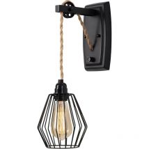 Lightess - Applique Murale Intérieure Dimmable,Noir,Sans Ampoule