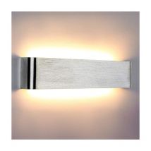 Lightess - Applique murale led moderne(blanc chaud, argent)