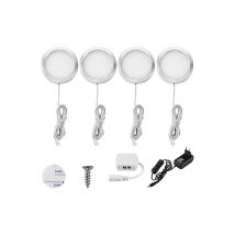 Lightess - Lot de 4 lampes led pour placard Blanc chaud