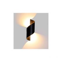 Lightess - led IP66 Lampe Murale Aluminium Blanc Chaud(Noir)