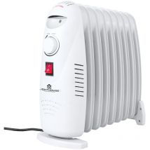 Radiator Oil Filled 1000W Compact Portable Heater for Home/Office/Workshop/Greenhouse/Conservatory. Economical, 3 Power settings, Thermostatic