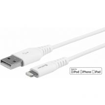 Estuff - ES601304 cable de conector Lightning 3 m Blanco
