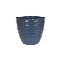 La Hacienda - 33cm Small Windermere Plant Pot - Plastic - L33 x W33 x H29 cm - Blue