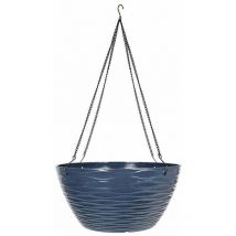 La Hacienda - 35cm Windermere Hanging Basket - Plastic - L35 x W35 x H17 cm - Blue
