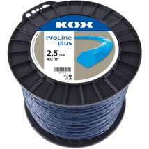 Ligne de débroussaillage KOX ProLine Plus twist 2,5 mm de diamètre, 402 m de longueur