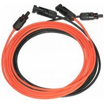 Inbagno - tonchean Connecteur et raccord de panneau solaire,Ligne d'extension solaire photovoltaïque Cable d'extension de panneau solaire avec