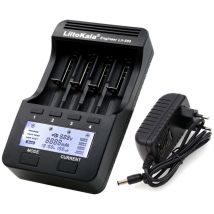Liitokala Lii-500 Kit De Chargeur De Batterie Intelligent À 4 Emplacements Pour Batterie Rechargeable Li-ion 3.7 V Et Écran Lcd Ni-mh 1.2 V, Type 2