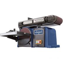 Correa y lijadora de disco banda 370W 230V Scheppach BTS900