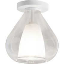 Lila - Runde Deckenleuchte d.20cm Fabas Luce - Wandleuchte mit E27 LED-Glühbirne MAX 40W - Transparent