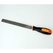 Derancourt - Lime métal plate demi douce largeur 20mm longueur 200mm manche bi-matière