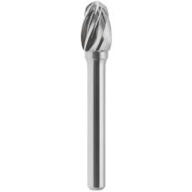 Lime rotative hm ovale aluminium 10x16 mm tige 6