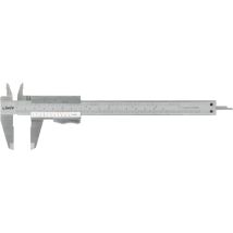 Calibro Limite 200mm con vite di bloccaggio – 26700609 – Acciaio inossidabile – Lunghezza totale: 200 mm – Precisione: 1/20 e 1/128"