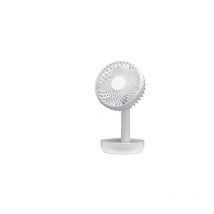 Fabrilamp - Limousin' wiederaufladbarer kabelloser Mini-Tischventilator mit USB-Stromversorgung (5W DC-Motor, 3 Geschwindigkeiten), weiß