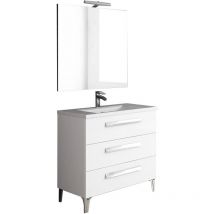 Mennza - linares Conjunto mueble de baño Blanco 80 cm
