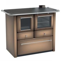 Cucina a legna Gaia 4,5 Cappuccino – 8020034705292 – Potenza: 7,36 kW, Dimensioni: 98 x 62 x 85 cm – Lincar
