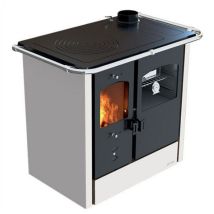 Lincar Cucina A Legna Nada 4,5 Bianca 9,33kw - 98x62x85 Cm