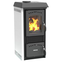 Stufa a Legna Gioia Bianca – 6,6 kW – 42x46x88 cm – 147 m³ – Classe energetica A – Lincar
