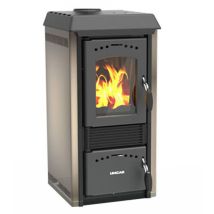 Stufa a Legna Gioia Cappuccino – 6,6 kW – 42x46x88 cm – 147 m³ – Classe Energetica A – Lincar