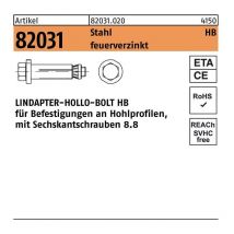 Cheville pour corps creux r 82031 m.6-kantschraube xmm