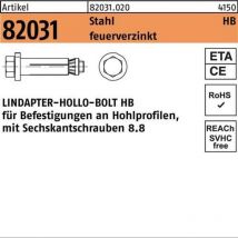 Lindapter - Cheville pour corps creux r 82031 m.6-kantschraube xmm