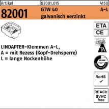 Klemmen R 82001 GTW 40 LM 10 / 7,0 galvanisch verzinkt