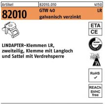Lindapter - Pince de levage r 82010 gtw 40 lr pour