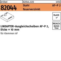 Lindapter - Ausgleichsscheibe R 82044 Af M12 P2 Stahl Feuerverz. 1 Stück