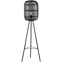 Lindby - Lámpara de pie 'Canyana' en Negro Madera