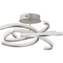 Lindby - gebraucht] Divalis Led Deckenlampe Deckenleuchte Deckenlicht Leuchte Stepdim Nickel B-Ware