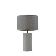 Lindby - Lámpara de mesa 'Sorscha' en Blanco Vidrio