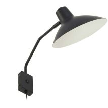 Lindby - Lámpara de pared 'Adrik' en Negro Metal