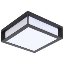 Lindby - Lámpara de pared exterior 'Sivana' en Negro Aluminio