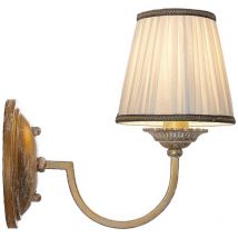 Lindby Lámpara de pared 'Lumiel' en Bronce Textura, Tela, Tejido, Seda