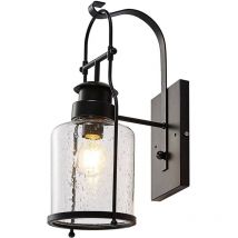 Lindby Lámpara de pared 'Rozalie' en Negro Metal
