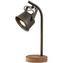 Lindby - Tischlampe 'Rubinjo' aus Holz für Wohnzimmer & Esszimmer von